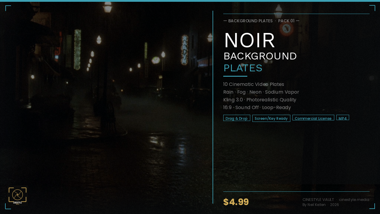 Noir Background Plates